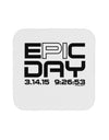 Epic Pi Day Text Design Coaster by TooLoud-Coasters-TooLoud-White-Davson Sales