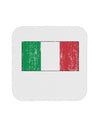 Italian Flag - Distressed Coaster by TooLoud-Coasters-TooLoud-White-Davson Sales