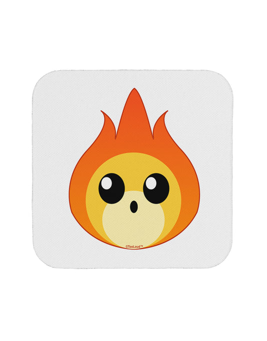 Cute Fireball Design Coaster-Coasters-TooLoud-White-Davson Sales