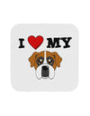 I Heart My - Cute Boxer Dog Coaster by TooLoud-Coasters-TooLoud-White-Davson Sales