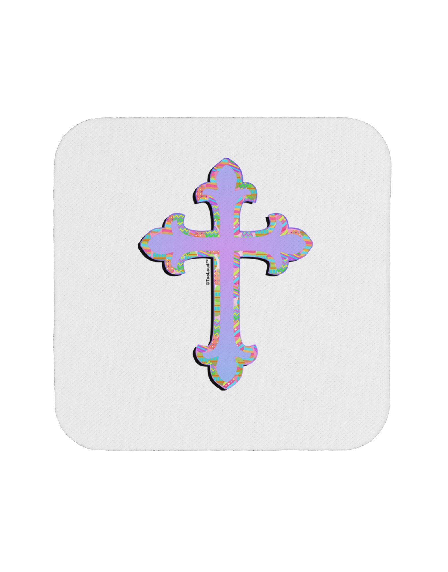 Easter Color Cross Coaster-Coasters-TooLoud-1-Davson Sales