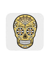 Version 8 Gold Day of the Dead Calavera Coaster-Coasters-TooLoud-White-Davson Sales