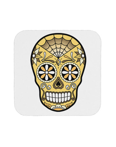 Version 8 Gold Day of the Dead Calavera Coaster-Coasters-TooLoud-White-Davson Sales