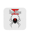 Black Widow Spider Design - Logo Coaster-Coasters-TooLoud-White-Davson Sales