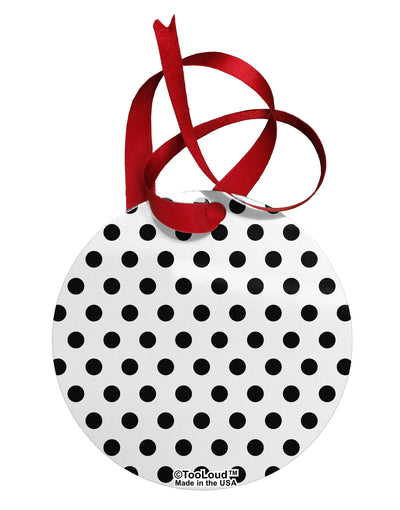 Black Polka Dots on White Collapsible Neoprene Bottle Insulator All Over Print by TooLoud-TooLoud-White-Davson Sales