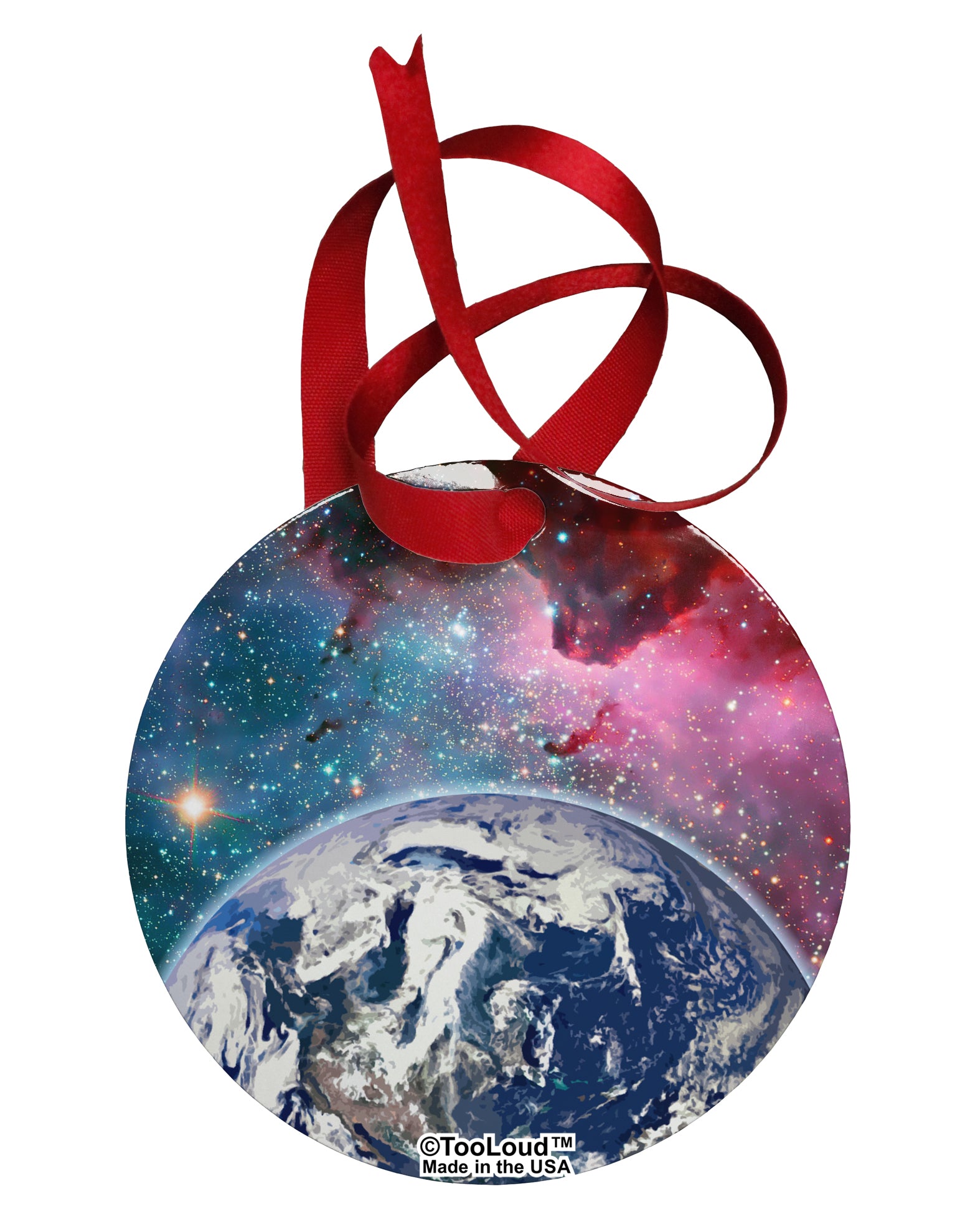 Fantasy Galactic Earth All Over Collapsible Neoprene Bottle Insulator All Over Print by TooLoud-TooLoud-White-Davson Sales