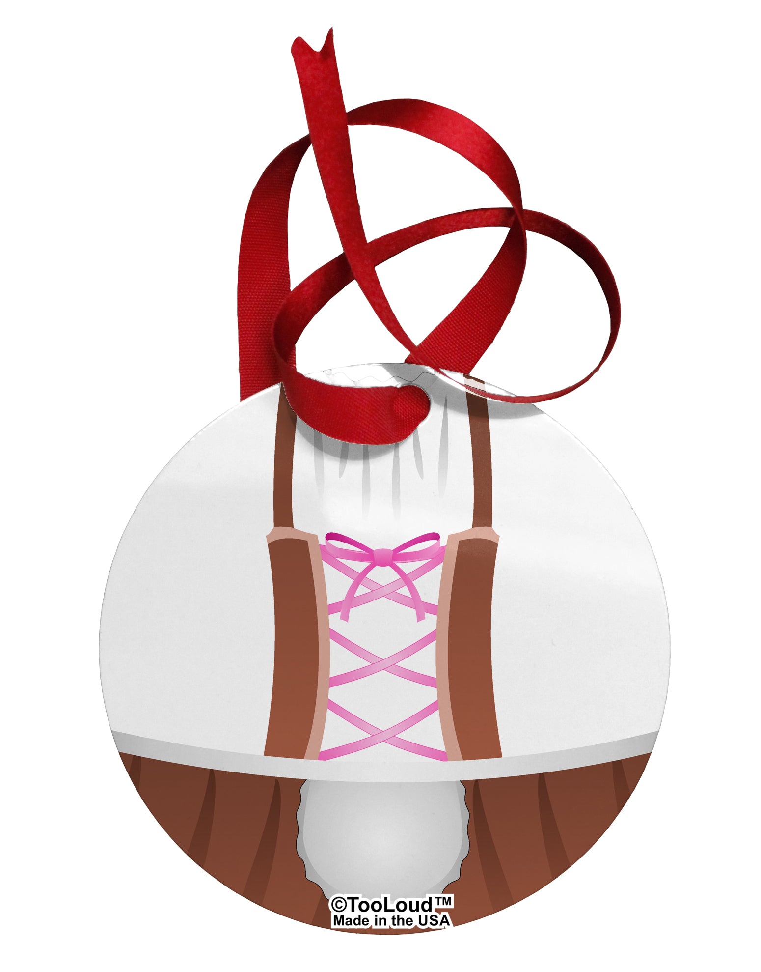 Dirndl Costume Brown Collapsible Neoprene Bottle Insulator All Over Print by TooLoud-TooLoud-White-Davson Sales