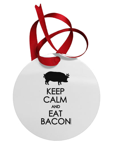 Keep Calm and Eat Bacon Collapsible Neoprene Tall Can Insulator by TooLoud-TooLoud-White-Davson Sales