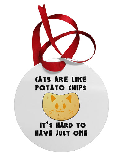 Cats Are Like Potato Chips Collapsible Neoprene Tall Can Insulator by TooLoud-TooLoud-White-Davson Sales