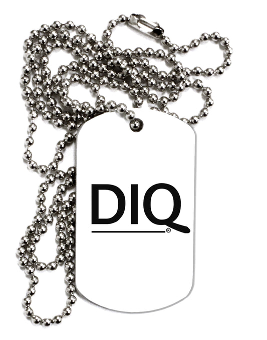 DIQ Dog Tag Chain Necklace-Dog Tag Necklace-TooLoud-White-Davson Sales