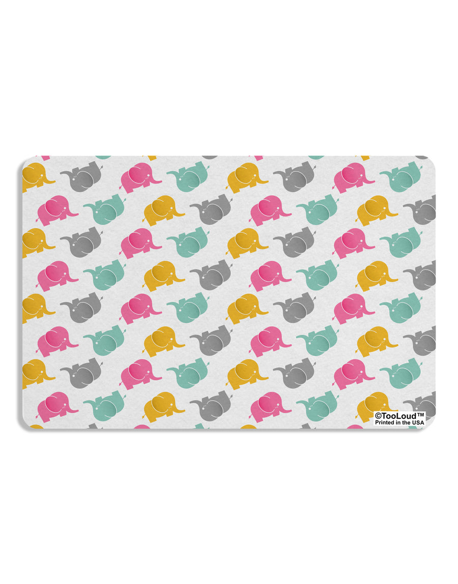 Cute Baby Elephants AOP Placemat All Over Print Set of 4 Placemats-Placemat-TooLoud-White-Davson Sales