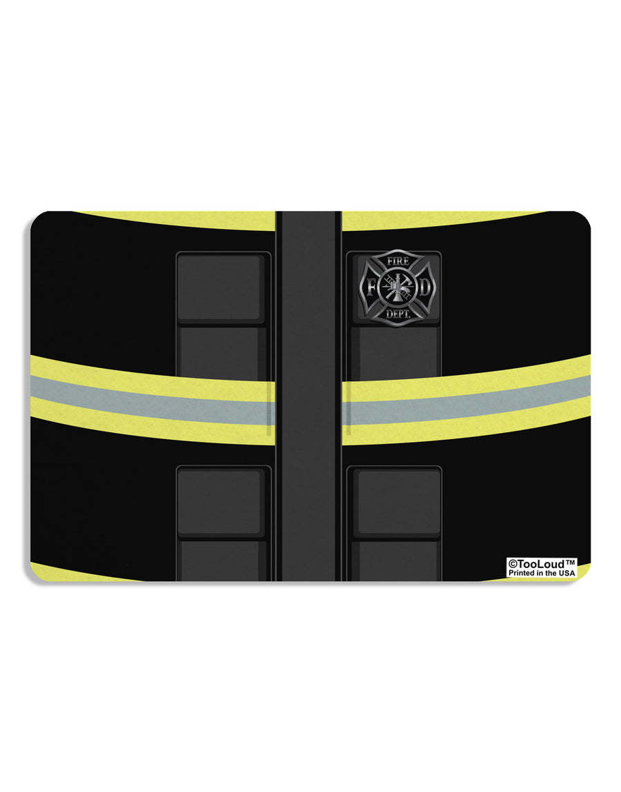Firefighter Black AOP Placemat All Over Print Set of 4 Placemats-Placemat-TooLoud-White-Davson Sales