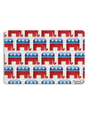 Republican Symbol All Over Placemat All Over Print Set of 4 Placemats-Placemat-TooLoud-White-Davson Sales