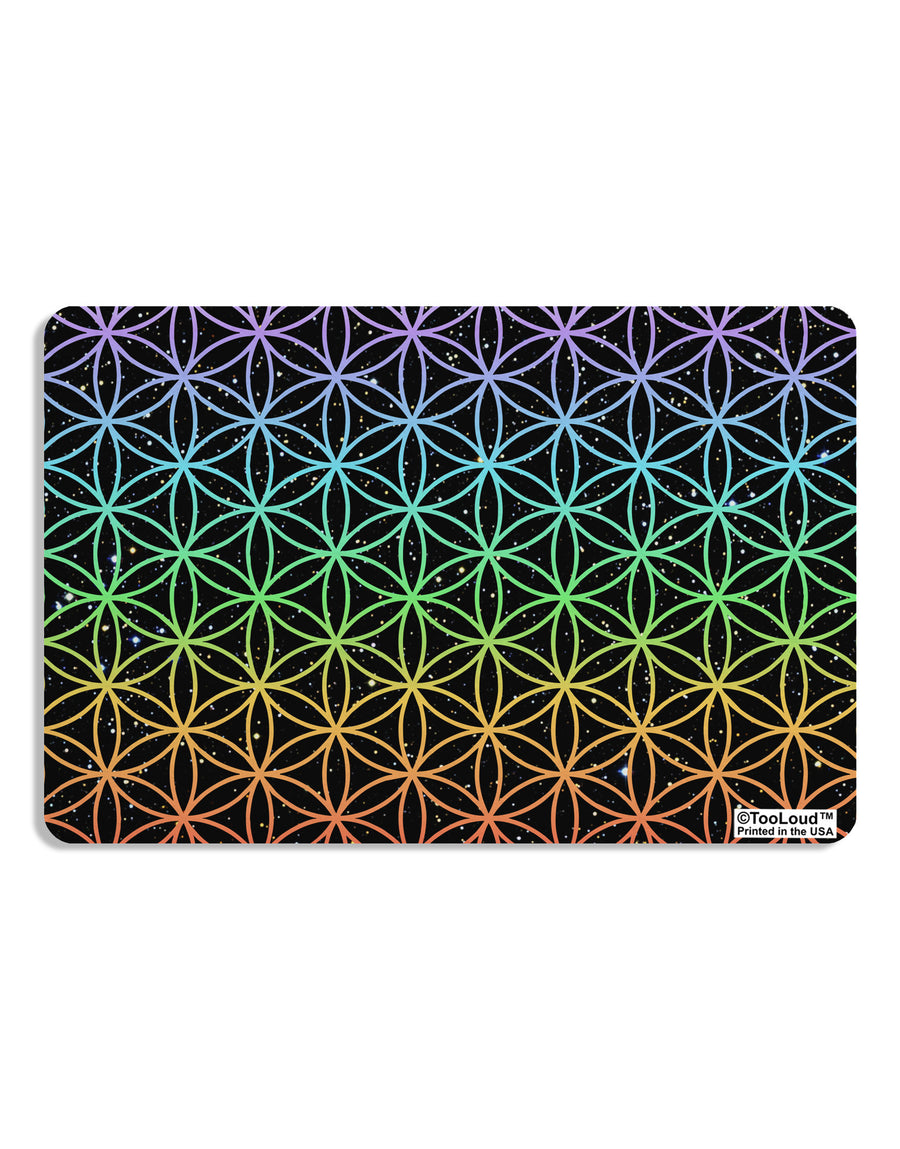 Chakra Colors Flower of Life Placemat All Over Print Set of 4 Placemats-Placemat-TooLoud-White-Davson Sales