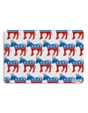 Democratic Symbol All Over Placemat All Over Print Set of 4 Placemats-Placemat-TooLoud-White-Davson Sales