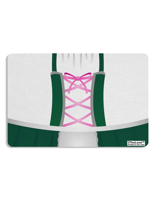 Dirndl Costume Green Placemat All Over Print by TooLoud Set of 4 Placemats-Placemat-TooLoud-White-Davson Sales