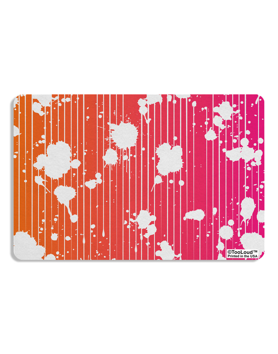 Splatter AOP - Orange Pink Placemat All Over Print Set of 4 Placemats-Placemat-TooLoud-White-Davson Sales