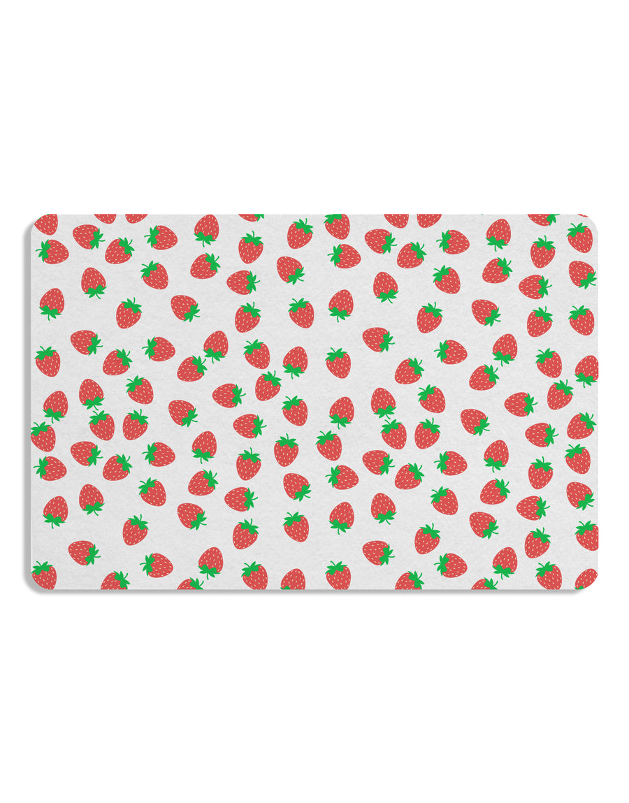 Strawberries Everywhere Placemat by TooLoud Set of 4 Placemats-Placemat-TooLoud-White-Davson Sales