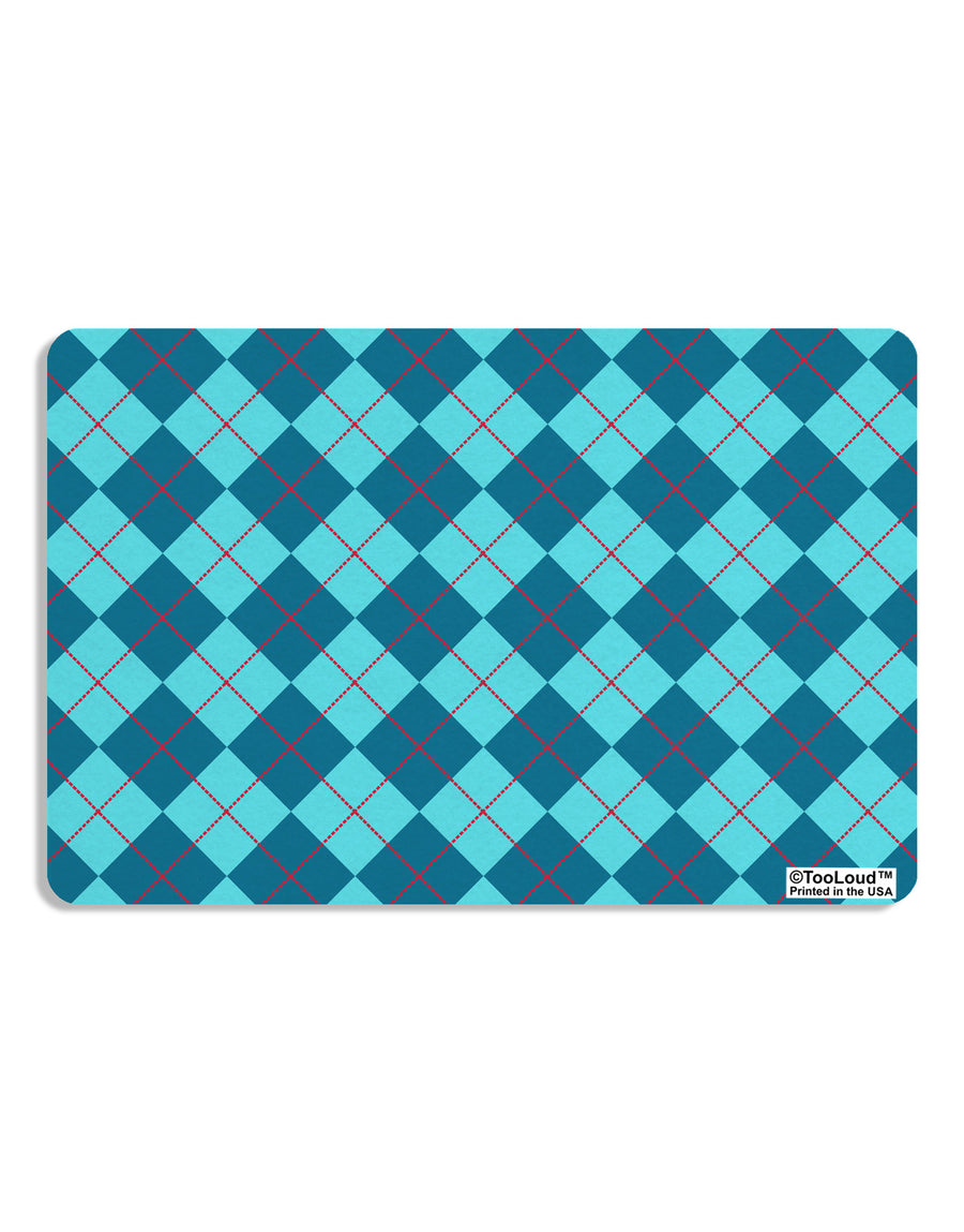 Blue Argyle AOP Placemat All Over Print by TooLoud Set of 4 Placemats-Placemat-TooLoud-White-Davson Sales