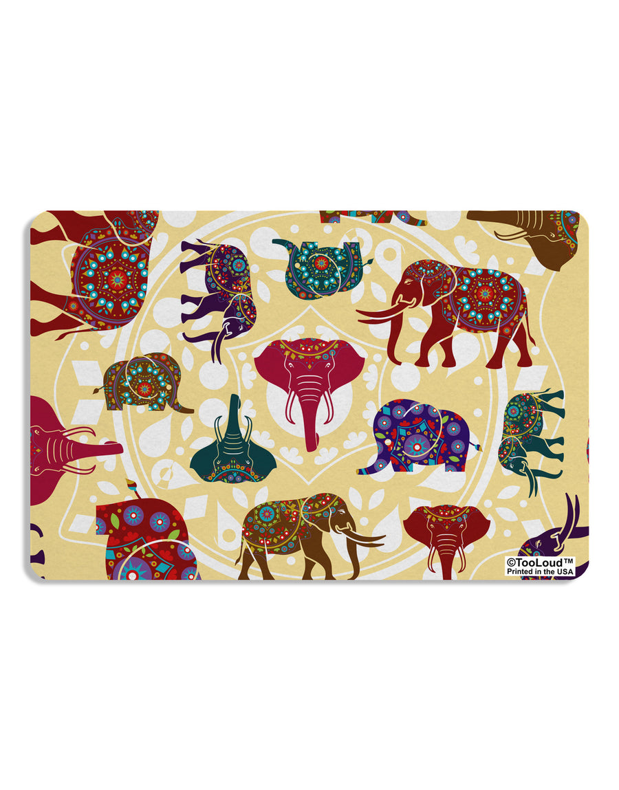 Indian Elephants AOP Placemat All Over Print Set of 4 Placemats-Placemat-TooLoud-White-Davson Sales