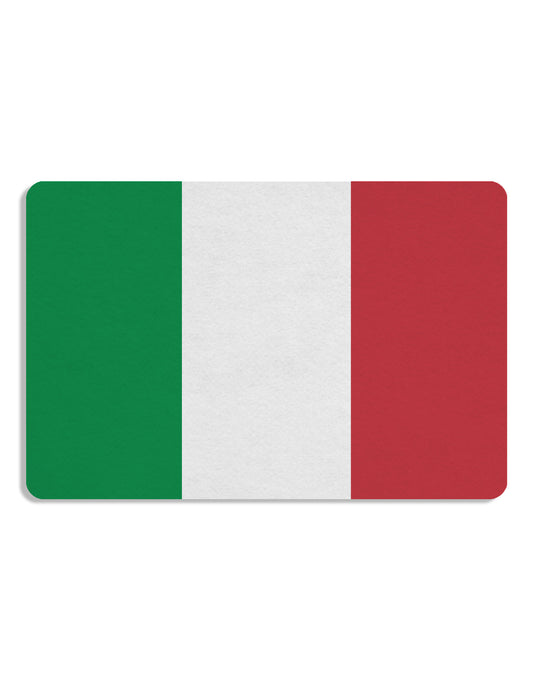 Italian Flag All Over Placemat All Over Print Set of 4 Placemats-Placemat-TooLoud-White-Davson Sales