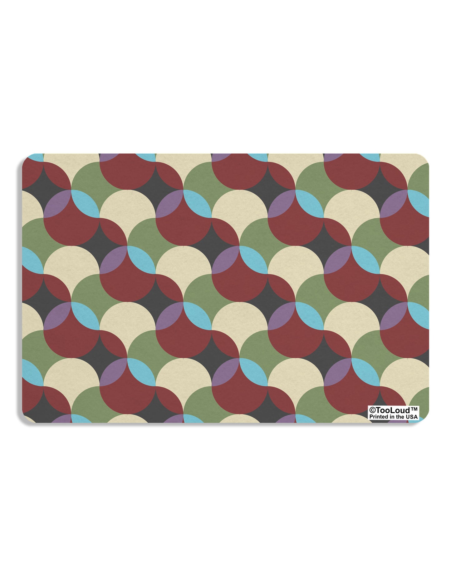 Geometric Abstract AOP Placemat All Over Print by TooLoud Set of 4 Placemats-Placemat-TooLoud-White-Davson Sales