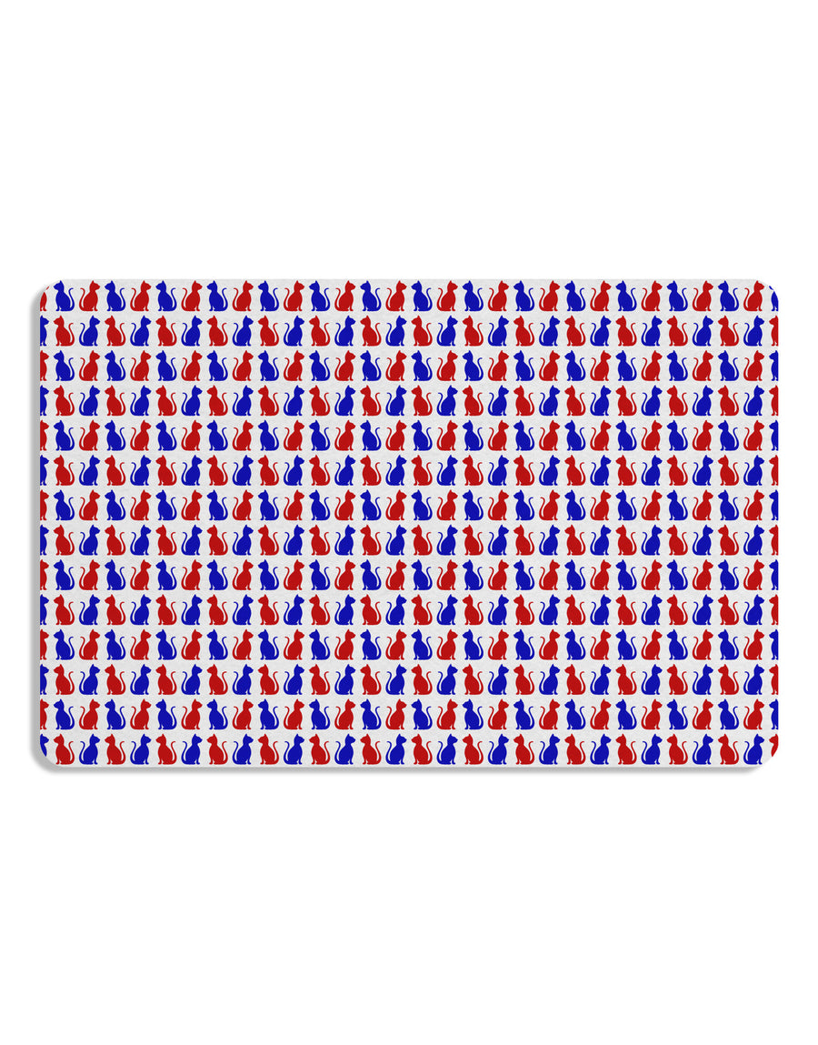 Patriotic Cat Pattern Placemat All Over Print Set of 4 Placemats-Placemat-TooLoud-White-Davson Sales