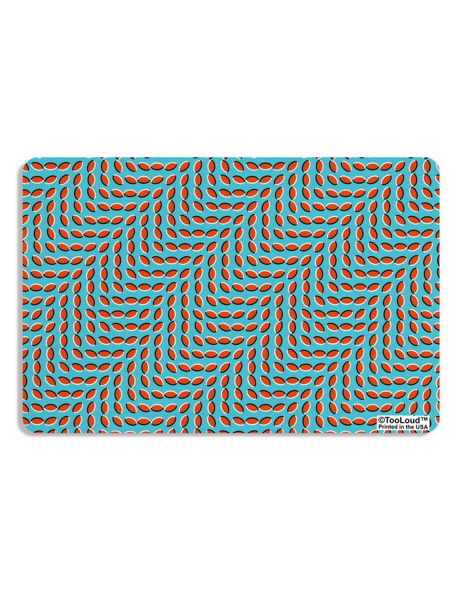 Swimming Fish Optical Illusion Placemat All Over Print Set of 4 Placemats-Placemat-TooLoud-White-Davson Sales