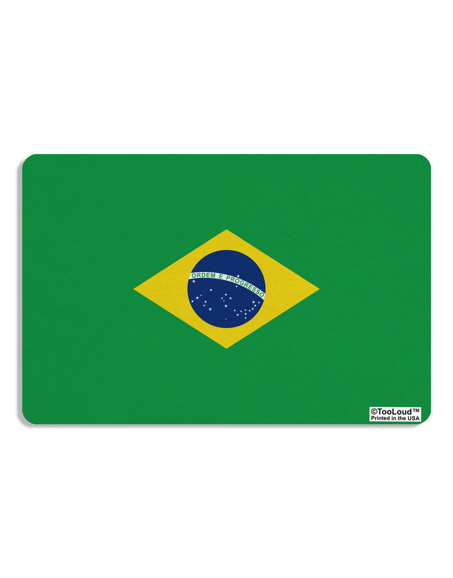 Brazil Flag AOP Placemat All Over Print Set of 4 Placemats-Placemat-TooLoud-White-Davson Sales