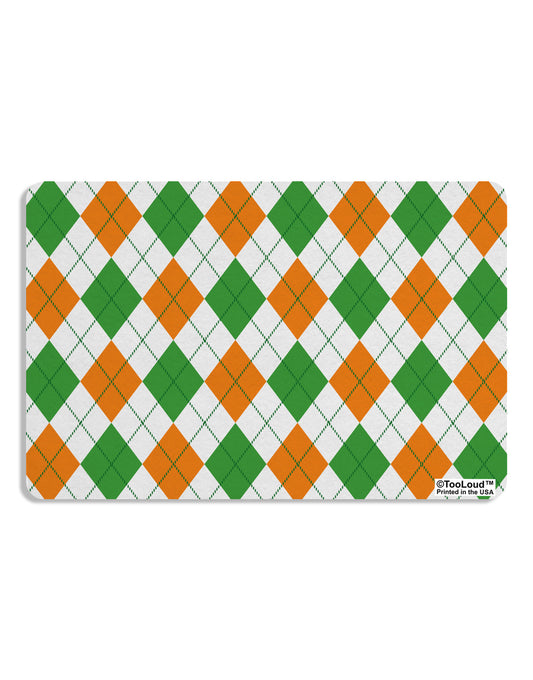 Irish Colors Argyle Pattern Placemat All Over Print Set of 4 Placemats-Placemat-TooLoud-White-Davson Sales