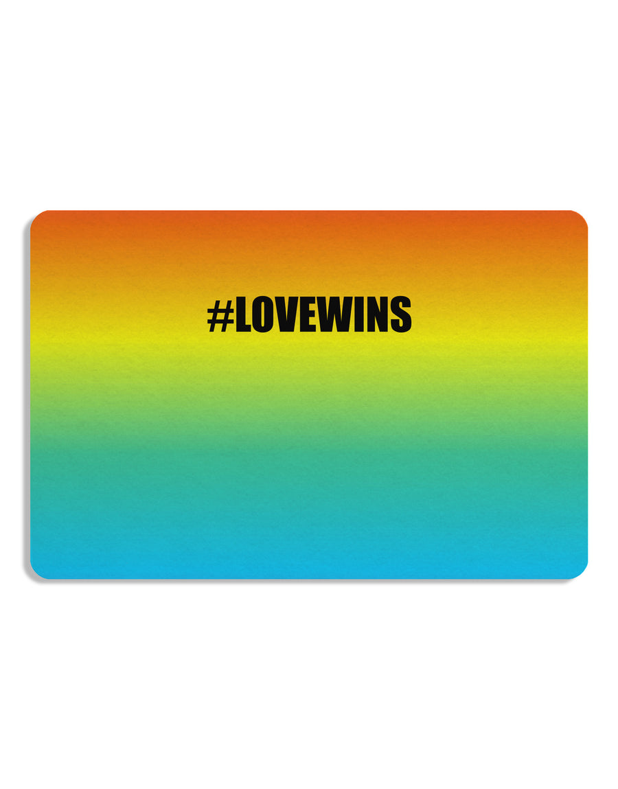 Rainbow Print - Hashtag Love Wins Placemat All Over Print Set of 4 Placemats-Placemat-TooLoud-White-Davson Sales