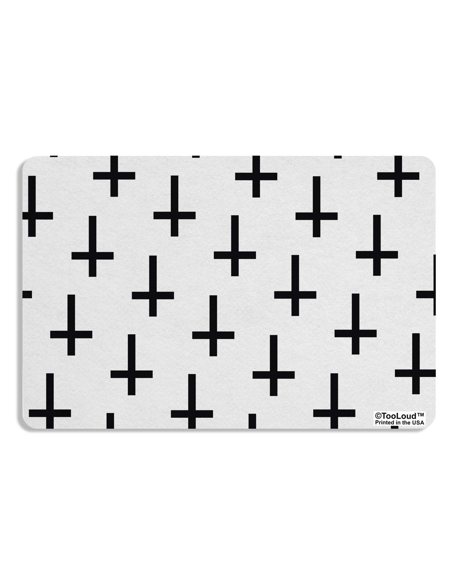 Inverted Crosses Placemat All Over Print Set of 4 Placemats-Placemat-TooLoud-White-Davson Sales
