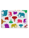 Colorful Elephants AOP Placemat All Over Print Set of 4 Placemats-Placemat-TooLoud-White-Davson Sales