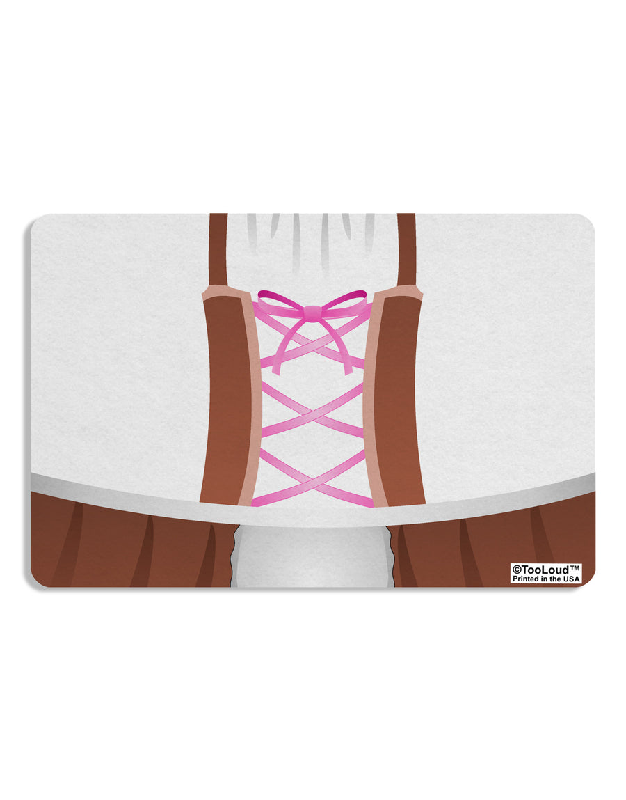 Dirndl Costume Brown Placemat All Over Print by TooLoud Set of 4 Placemats-Placemat-TooLoud-White-Davson Sales