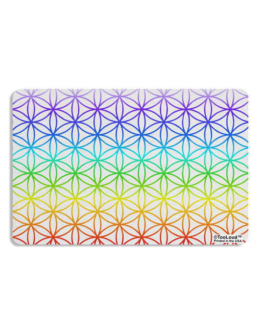 Chakra Flower of Life on White Placemat All Over Print Set of 4 Placemats-Placemat-TooLoud-White-Davson Sales