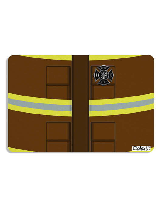 Firefighter Brown AOP Placemat All Over Print Set of 4 Placemats-Placemat-TooLoud-White-Davson Sales