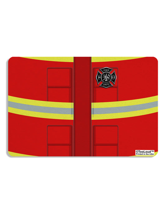Firefighter Red AOP Placemat All Over Print Set of 4 Placemats-Placemat-TooLoud-White-Davson Sales