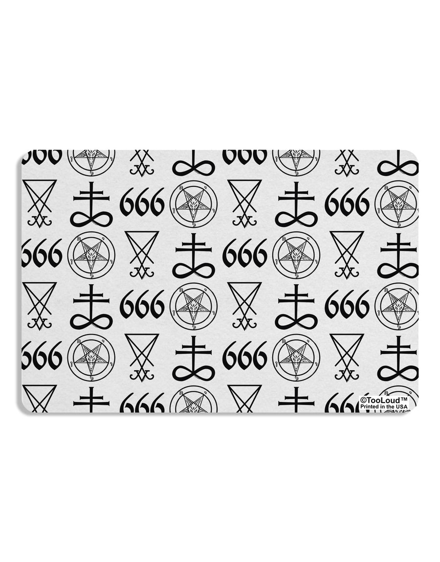 Satanic Symbols Placemat All Over Print Set of 4 Placemats-Placemat-TooLoud-White-Davson Sales