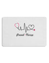 Stethoscope Heartbeat Text Placemat Set of 4 Placemats-Placemat-TooLoud-White-Davson Sales