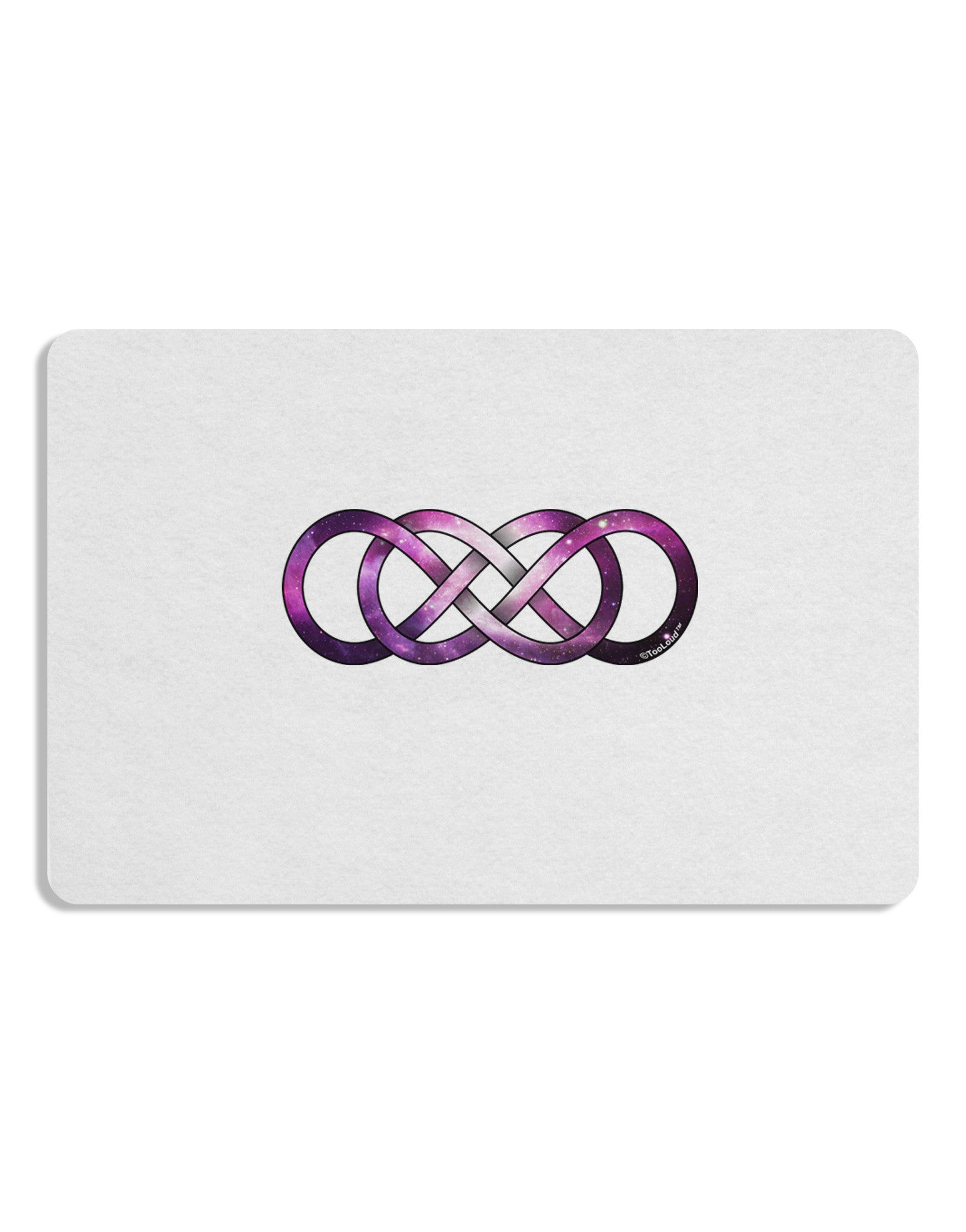 Double Ininifty Galaxy Placemat Set of 4 Placemats-Placemat-TooLoud-White-Davson Sales