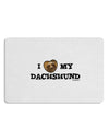 I Heart My Dachshund Placemat by TooLoud Set of 4 Placemats-Placemat-TooLoud-White-Davson Sales