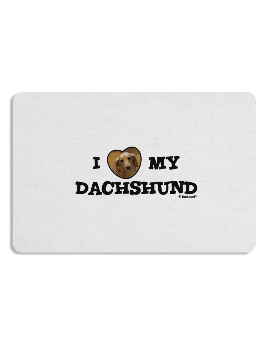 I Heart My Dachshund Placemat by TooLoud Set of 4 Placemats-Placemat-TooLoud-White-Davson Sales