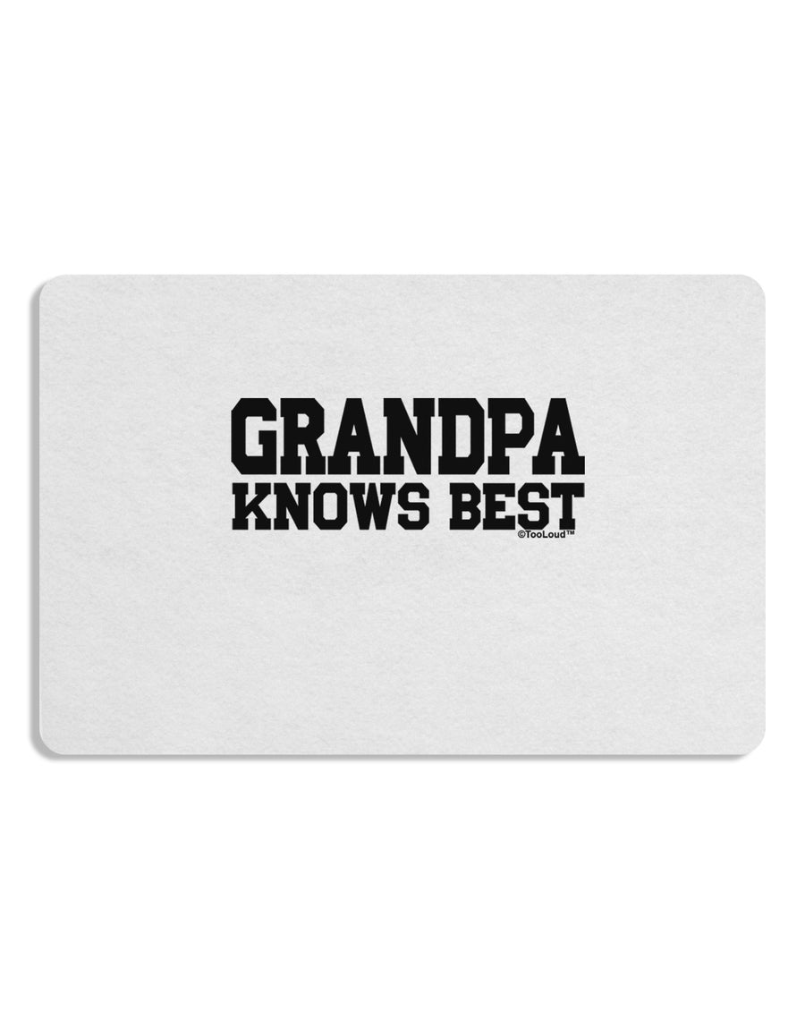 Grandpa Knows Best Placemat by TooLoud Set of 4 Placemats-Placemat-TooLoud-White-Davson Sales