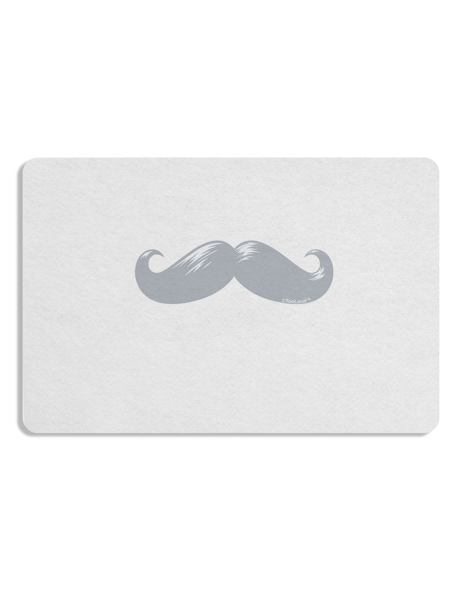 Big Silver White Mustache Placemat Set of 4 Placemats-Placemat-TooLoud-White-Davson Sales