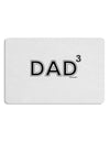 Dad Cubed - Dad of Three Placemat Set of 4 Placemats-Placemat-TooLoud-White-Davson Sales