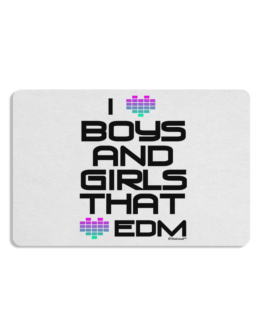 I Heart Boys and Girls That Heart EDM Placemat Set of 4 Placemats-Placemat-TooLoud-White-Davson Sales