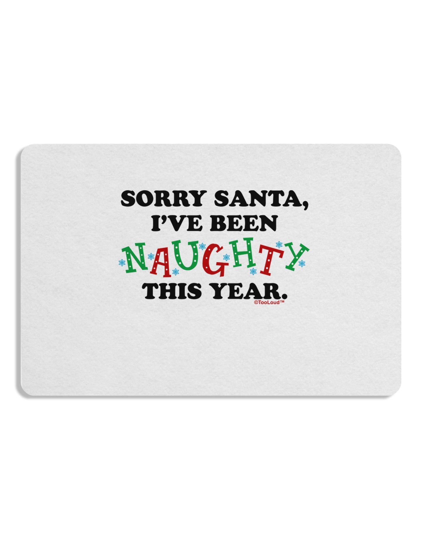 I've Been Naughty This Year Placemat Set of 4 Placemats-Placemat-TooLoud-White-Davson Sales
