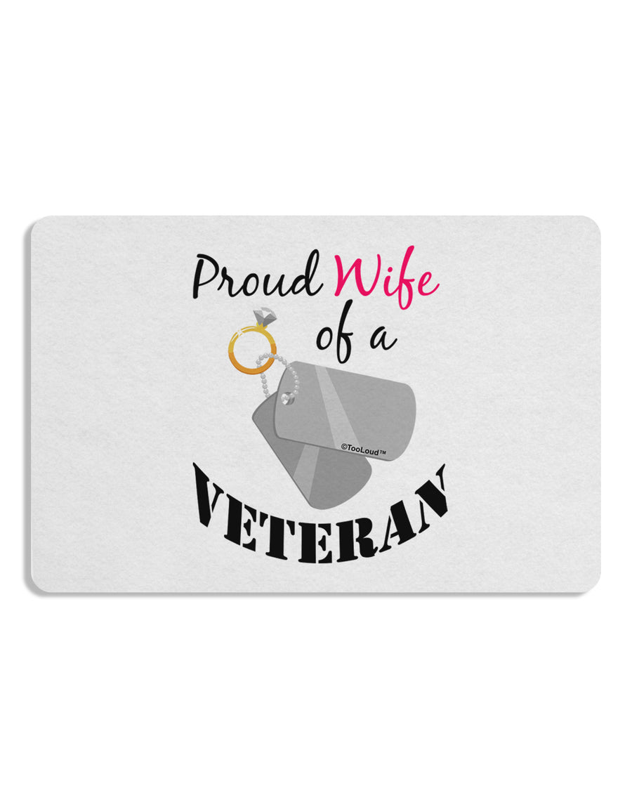 Wife of Veteran Placemat Set of 4 Placemats-Placemat-TooLoud-White-Davson Sales