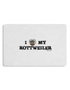 I Heart My Rottweiler Placemat by TooLoud Set of 4 Placemats-Placemat-TooLoud-White-Davson Sales