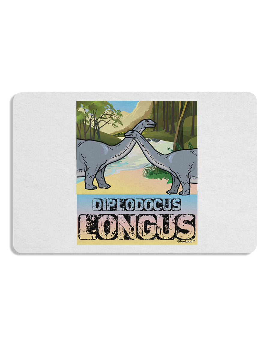 Diplodocus Longus - With Name Placemat by TooLoud Set of 4 Placemats-Placemat-TooLoud-White-Davson Sales